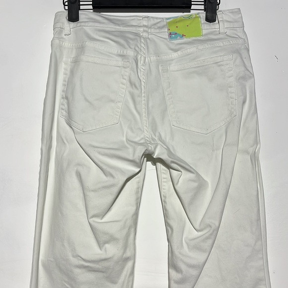 Lilly Pulitzer White Trendy Jean Ribbon White Label Denim Jeans Size 2 - Picture 8 of 10